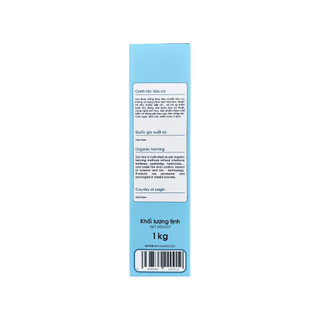 [MUA 2 GIẢM 5%] Gạo trắng hữu cơ Japonica HasaBio beBi 1kg, gạo ăn dặm cho bé