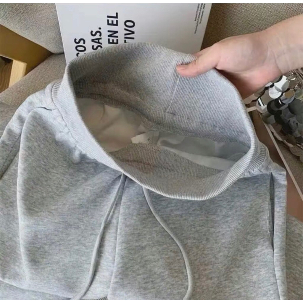 Quần Nỉ Ống Rộng Nữ Cạp Cao Bản Lưng To Vải Nỉ Ép 2 Da Dày siêu hot