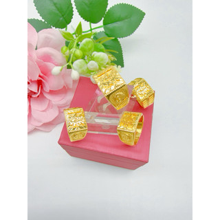 NHẪN NAM MẠ VÀNG 24K – ĐẲNG CẤP QUÝ ÔNG – SÁNG BÓNG NHƯ VÀNG THẬT, ĐEO LÊN NHÌN LÀ THẤY “TÀI – PHÚC – LỘC”