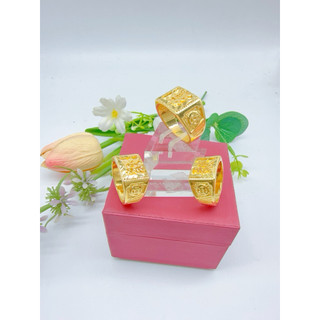 NHẪN NAM MẠ VÀNG 24K – ĐẲNG CẤP QUÝ ÔNG – SÁNG BÓNG NHƯ VÀNG THẬT, ĐEO LÊN NHÌN LÀ THẤY “TÀI – PHÚC – LỘC”