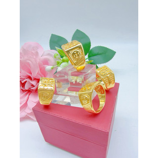 NHẪN NAM MẠ VÀNG 24K – ĐẲNG CẤP QUÝ ÔNG – SÁNG BÓNG NHƯ VÀNG THẬT, ĐEO LÊN NHÌN LÀ THẤY “TÀI – PHÚC – LỘC”