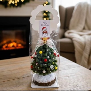 SET 10 CÁI TÚI ĐỰNG CÂY THÔNG NOEL, CHẬU HOA MINI HANDMADE DIY YIYIHOME CHO MÙA LỄ