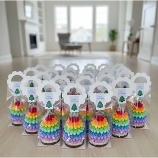 SET 10 CÁI TÚI ĐỰNG CÂY THÔNG NOEL, CHẬU HOA MINI HANDMADE DIY YIYIHOME CHO MÙA LỄ