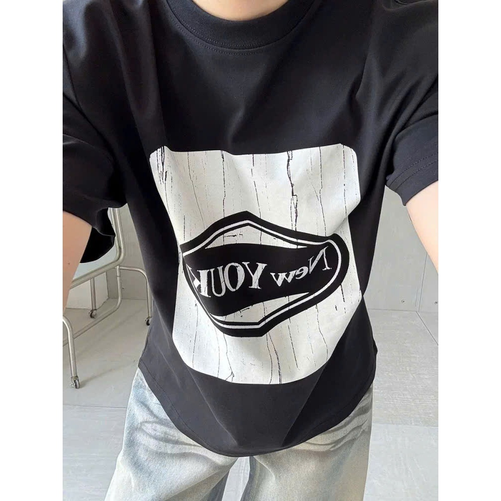 Áo thun Stee Cổ tròn NEW YOUK Localbrand ICVCVNI Unisex