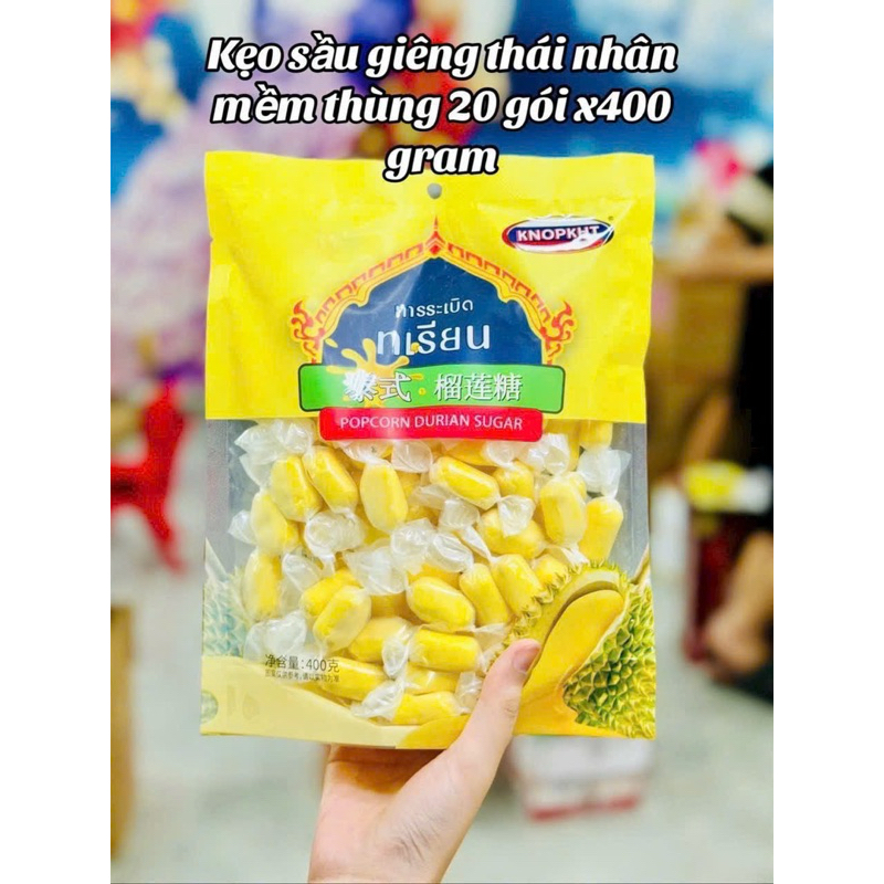 [sẵn hàng] kẹo sầu thái nhân mềm gói 400gr