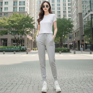Quần Jogger 2 Da Nữ Bo Gấu Dày Dặn – Siêu Êm – Co Giãn 4 Chiều – Tôn Chân Thon,Form Chuẩn Dễ Phối Đồ
