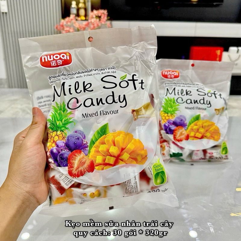 KẸO MỀM TRÁI CÂY Milk Soft Candy 320gam