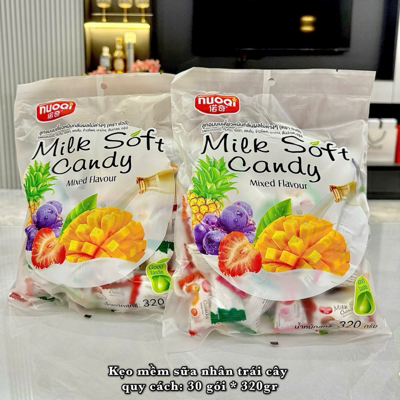 KẸO MỀM TRÁI CÂY Milk Soft Candy 320gam