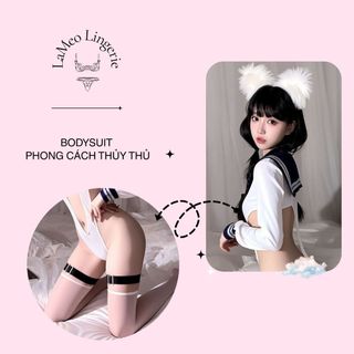 [LaMeo Lingerie] Fullset Bodysuit Thủy thủ sexy phong cách nữ học sinh gợi cảm