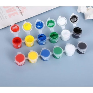 Bộ màu nước cơ bản tô tượng dây 6 ô 3ml tặng 1 cọ dẹt