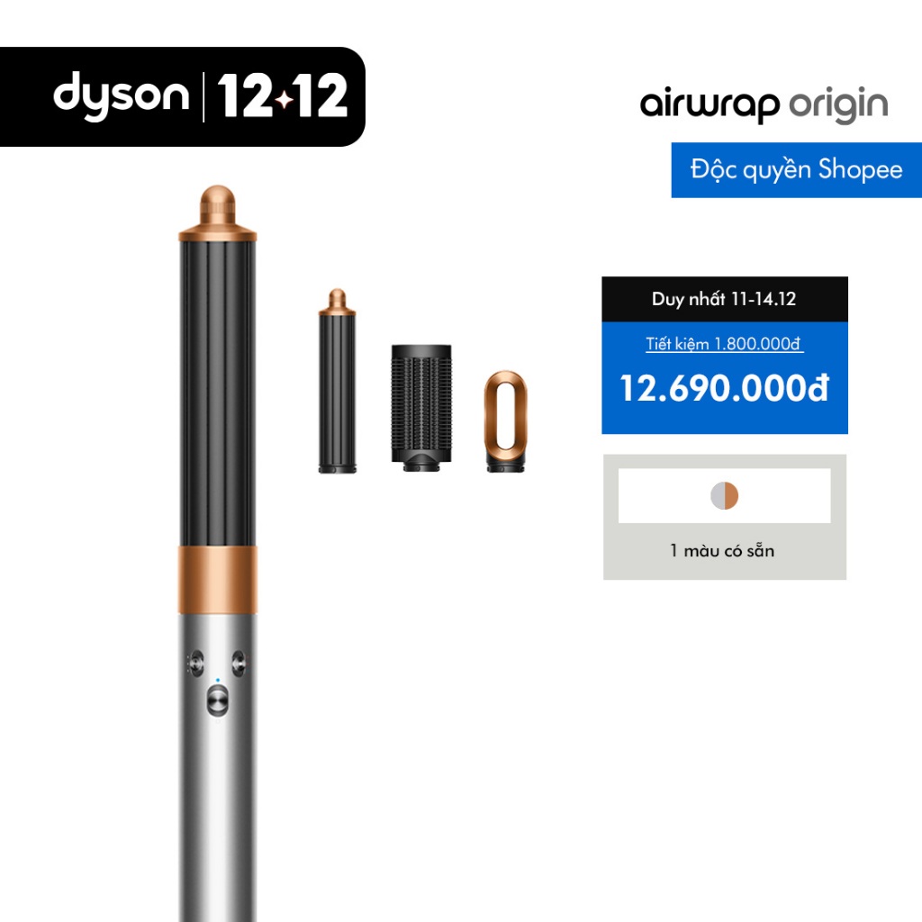 [1.12 SALE KHỦNG ĐẦU THÁNG] Máy sấy và tạo kiểu tóc Dyson Airwrap ™ Origin HS02 (Không hộp da/No leather box)