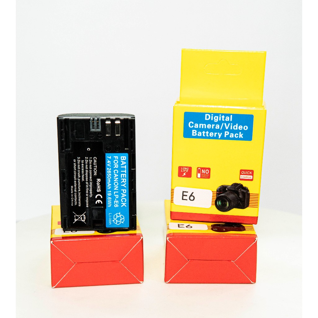 Pin LP-E6 cho Máy ảnh Canon 60D 70D 80D 90D 6D 6D Mark II 5D mark II 5D ...