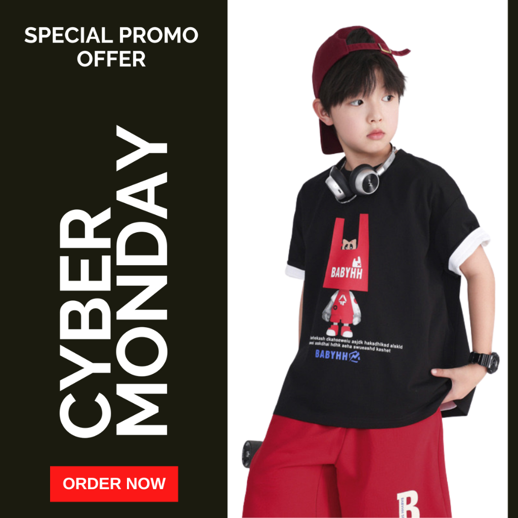 Áo Thun Ngắn Tay Mùa Hè Cho Bé Trai, Bé Gái In Hình Năng Động, Cổ Tròn B715 | JJ Kids Fashion
