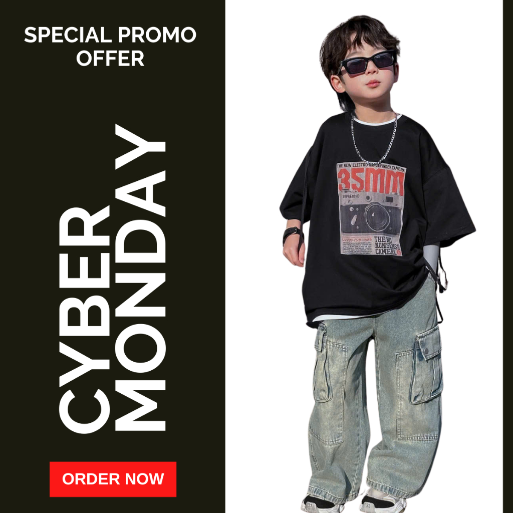 Áo Thun Ngắn Tay Mùa Hè Cho Bé Trai, Bé Gái In Hình Năng Động, Cổ Tròn B710 | JJ Kids Fashion