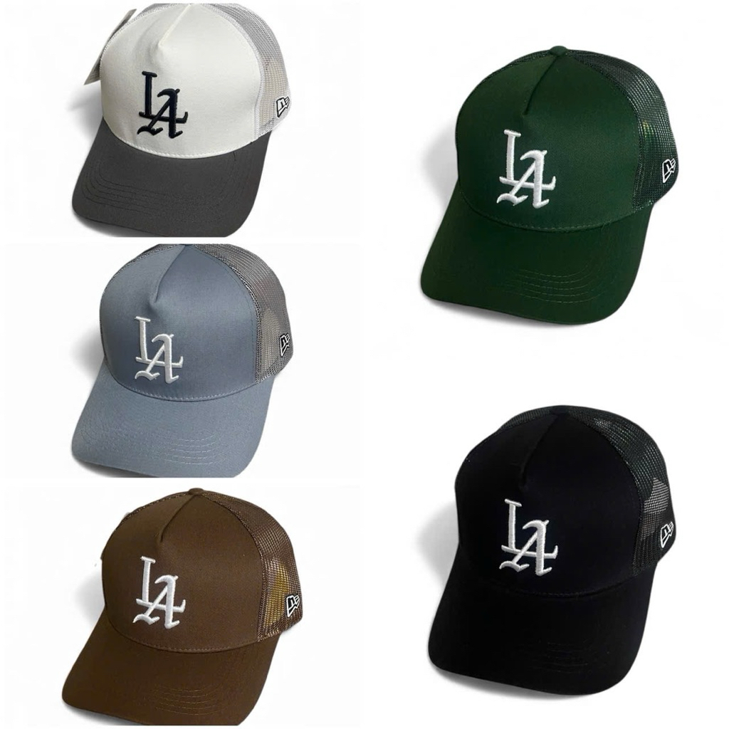 Mũ kết L-AL phối lưới xịn - Nón lưỡi trai kaki logo chữ cái phối nhiều màu thời trang nam nữ