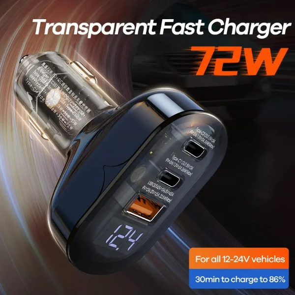 Tẩu Sạc Ô Tô Remax RCC351 – Công Suất 72W, Sạc Nhanh PD+QC – BH 12 Tháng  – Hoàng Yến Computer