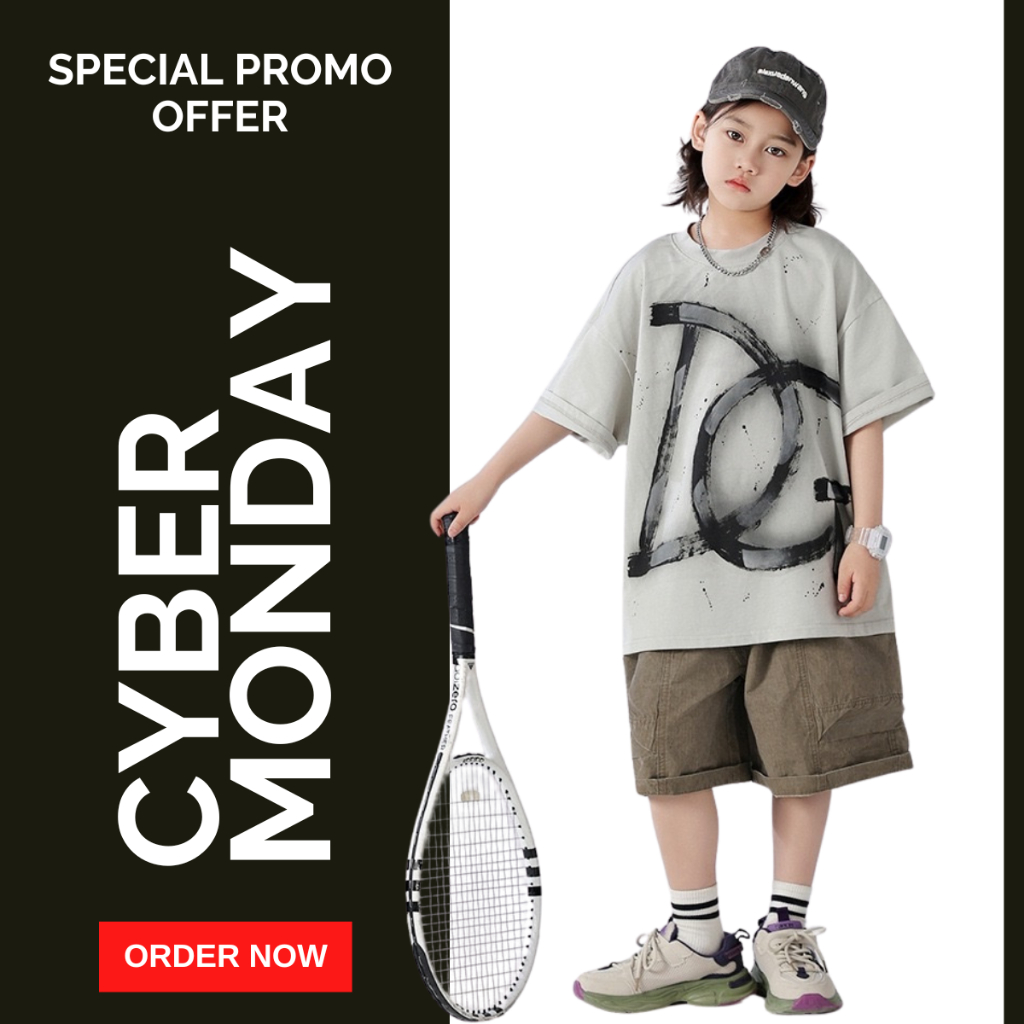 Áo Thun Ngắn Tay Mùa Hè Cho Bé Trai, Bé Gái In Hình Năng Động, Cổ Tròn B691| JJ Kids Fashion