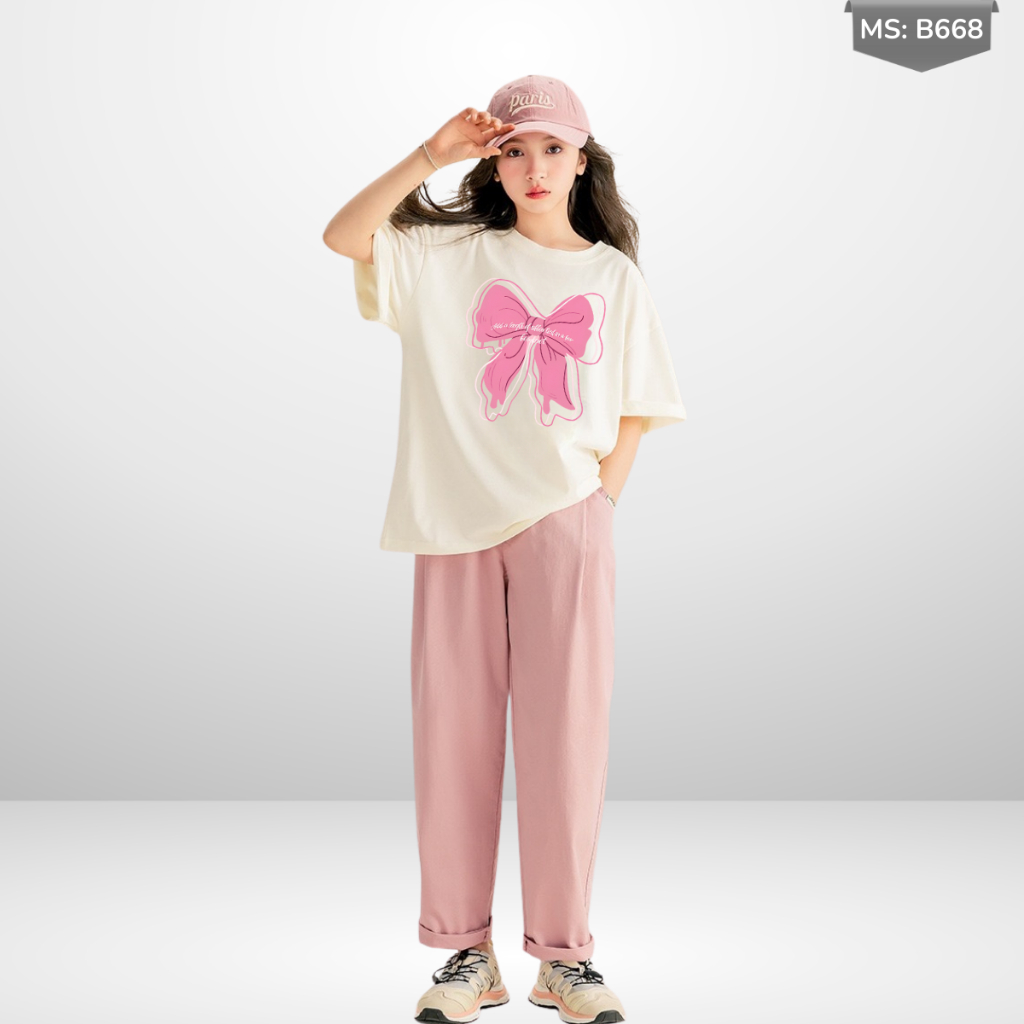 Áo Thun Ngắn Tay Mùa Hè Cho Bé Trai, Bé Gái In Hình Năng Động, Cổ Tròn B668 | JJ Kids Fashion