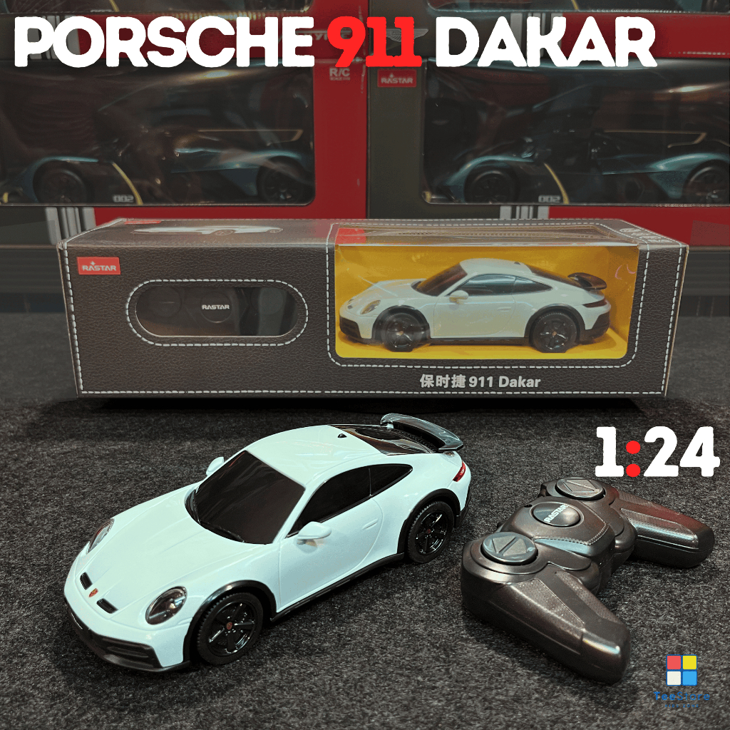 [Chính hãng] Rastar Xe Porsche 911 Dakar điều khiển từ xa tỉ lệ 1:14/1:24 – RC tốc độ cao, bản quyền