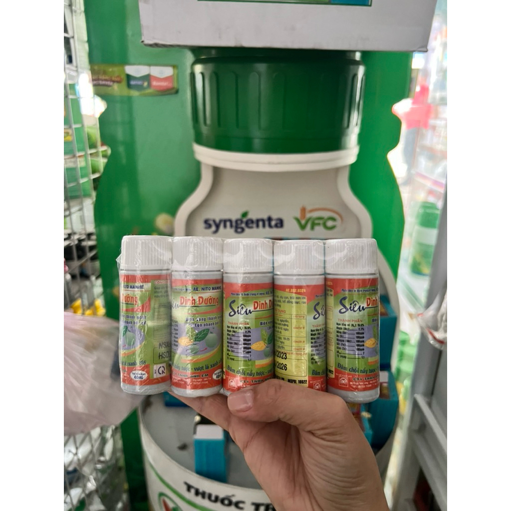 Siêu Dinh Dưỡng Nito Manhe biến vàng thành xanh, đâm chồi nảy tược chai 40ml