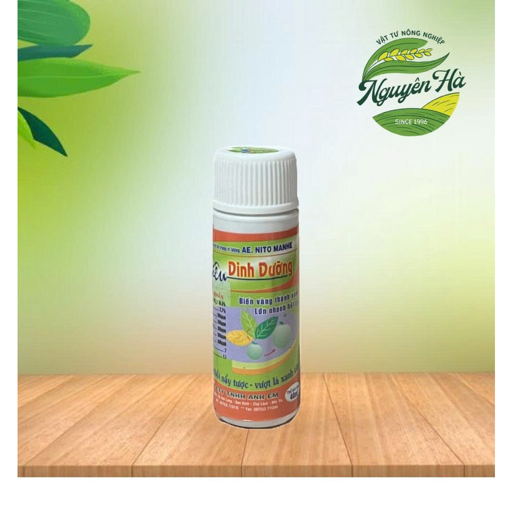 Siêu Dinh Dưỡng Nito Manhe biến vàng thành xanh, đâm chồi nảy tược chai 40ml