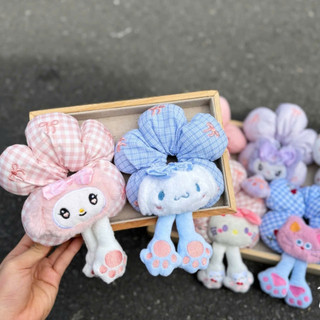 Buộc tóc Scrunchies Flower Cánh Phồng Phong Cách Hàn Quốc Ngọt Ngào