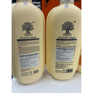 Dầu Gội Xả BIOTIN COLLAGEN Phục Hồi Hư Tổn Tóc mềm Mượt 1000ml