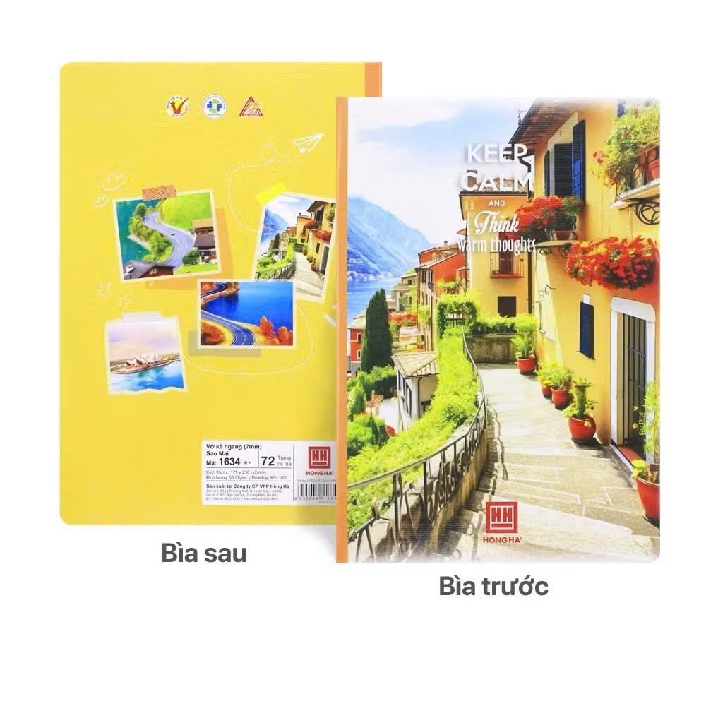 [Combo 10 Quyển] Vở Hồng Hà 72 Trang / 120 Trang/ 200 trang ,Vở Kẻ Ngang Học Sinh , Giấy Mịn Không Nhòe , Bìa Đẹp Bền