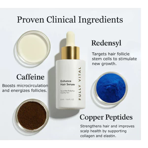 FullyVital Enhance Hair Growth Serum dưỡng tóc,mọc tóc cho mái tóc dày và bồng bềnh hơn
