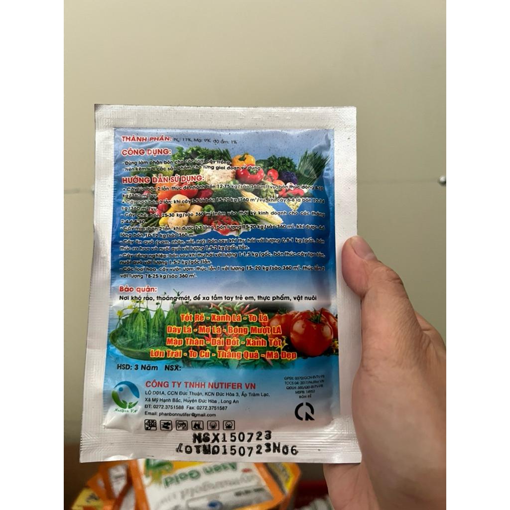 BIẾN VÀNG THÀNH XANH -Phân Magie Nitrat xanh cây tốt lá nhú đọt cực nhanh gói 50g