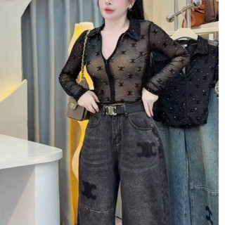 Áo Sơ Mi Phủ Nhung kéo Khóa Họa Tiết Nhung Nổi Hot Girl