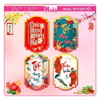 Tem Dán Tết 2026, Decal Dán Tết Đoàn Viên, Tem Tết Chúc Mừng Năm Mới Trang Trí Hộp Quà, Bánh, Kẹo, Mứt Ngày Tết.