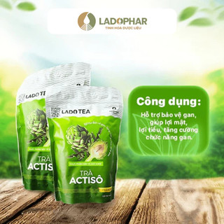 Trà Túi Lọc Atiso Ladophar Hỗ Trợ Bảo Vệ Gan Thanh Lọc Cơ Thể -  Túi 100 Từ Lá Rễ Hoa Atiso