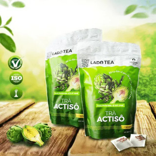 Trà Túi Lọc Atiso Ladophar Hỗ Trợ Bảo Vệ Gan Thanh Lọc Cơ Thể -  Túi 100 Từ Lá Rễ Hoa Atiso
