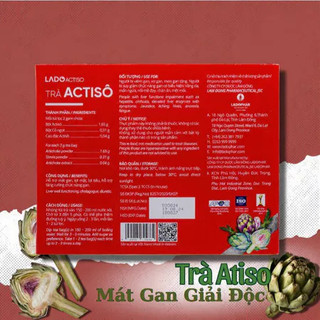 Trà Atiso Túi Lọc Mát Gan Giải Độc Hộp 100 Túi Lọc Ladophar Atiso Đà Lạt Cao Cấp
