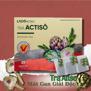 Trà Atiso Túi Lọc Mát Gan Giải Độc Hộp 100 Túi Lọc Ladophar Atiso Đà Lạt Cao Cấp