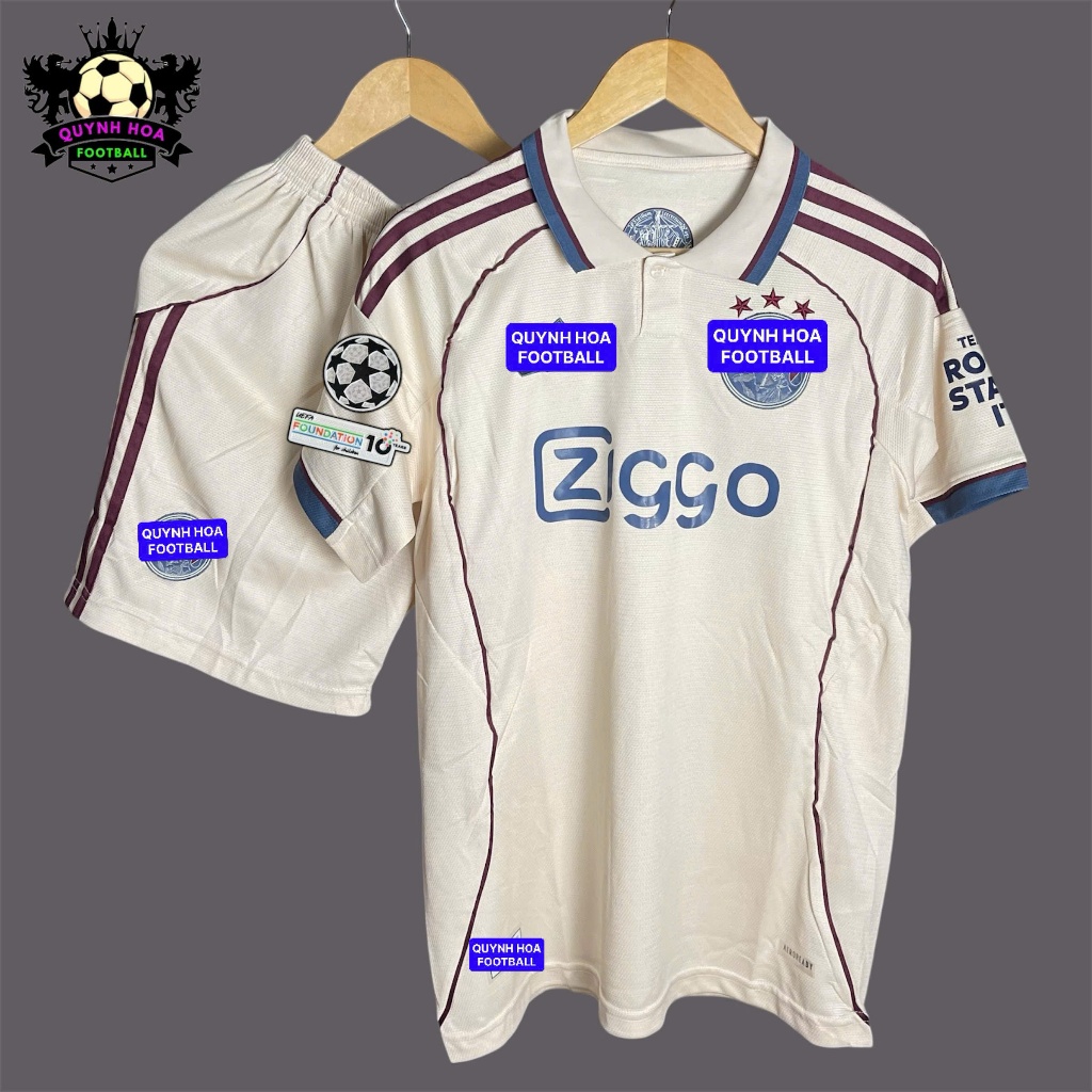 Set - Quần Áo bóng đá CLB Ajax Amsterdam 25/26 - Quần Áo bản Fan Thái Lan Chuẩn thi đấu