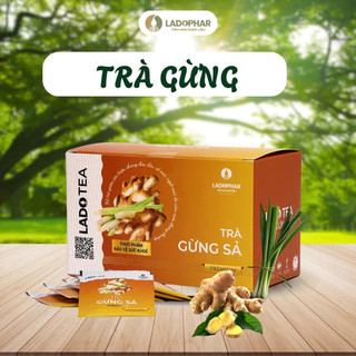 [CHÍNH HÃNG] Trà Túi Lọc Gừng Sả - Hỗ trợ Cải Thiện Các Triệu Chứng Cảm (Hộp 20 túi) - Ladophar