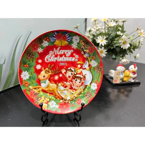 Đĩa -Cốc Giáng sinh Gốm Nhật hàng tuyển/Gốm Nhật 2hand/Đĩa Merry Christmas theo năm sinh