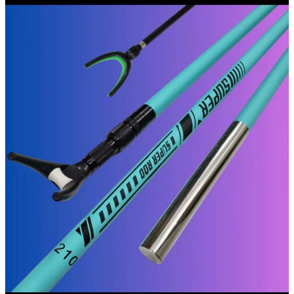 Gác cần và cán vợt câu đài cacbon SUPER ROD