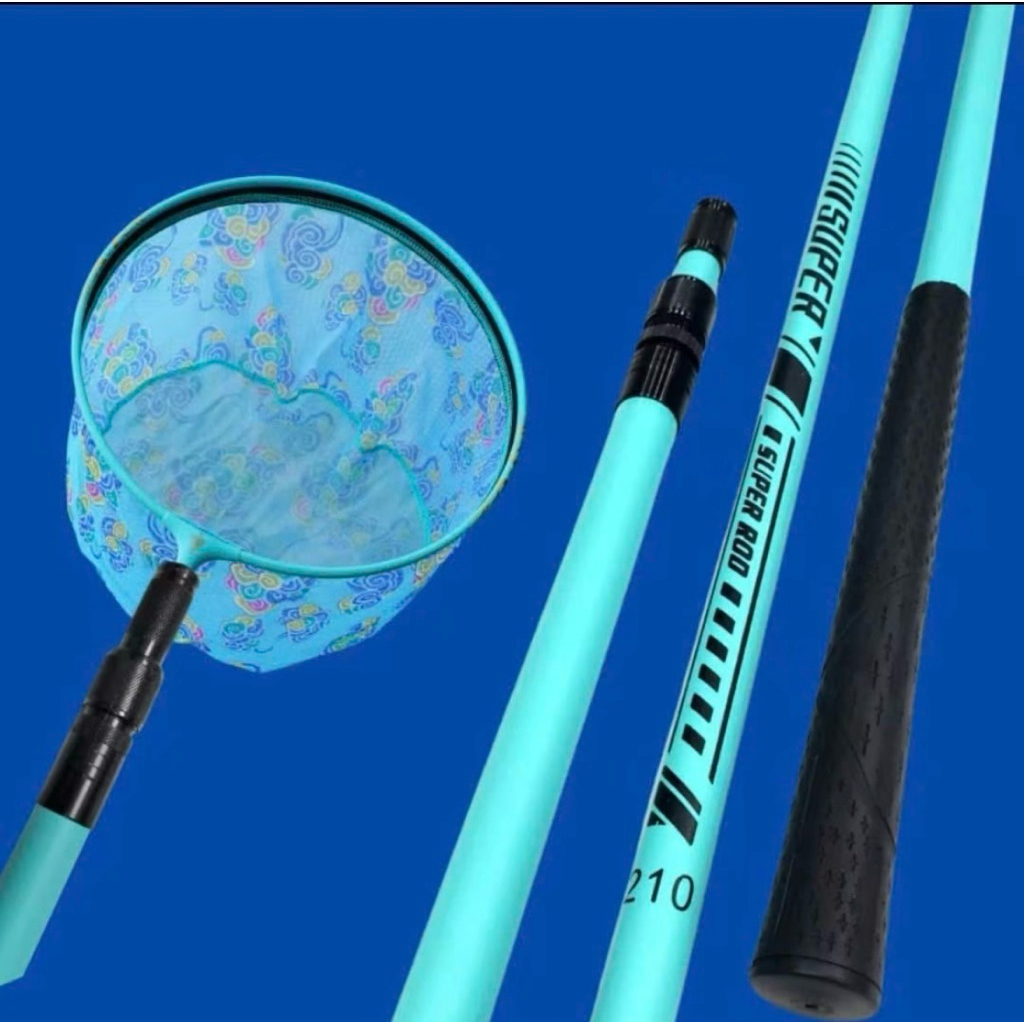 Gác cần và cán vợt câu đài cacbon SUPER ROD