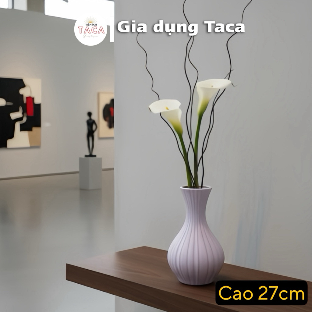 Bình Hoa Sương Mai Màu Pastel, Lọ Hoa Phong Cách Sang Trọng Tinh Tế, Gốm Sứ Bát Tràng