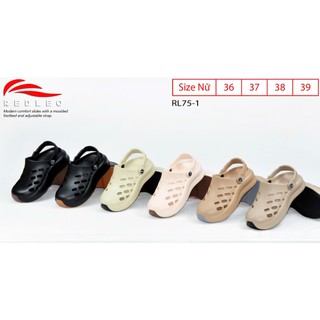 (Chính hãng) Dép sục nữ REDLEO DRL-75 , dép nữ quai hậu đúc nguyên khối cao 5cm êm mềm nhẹ