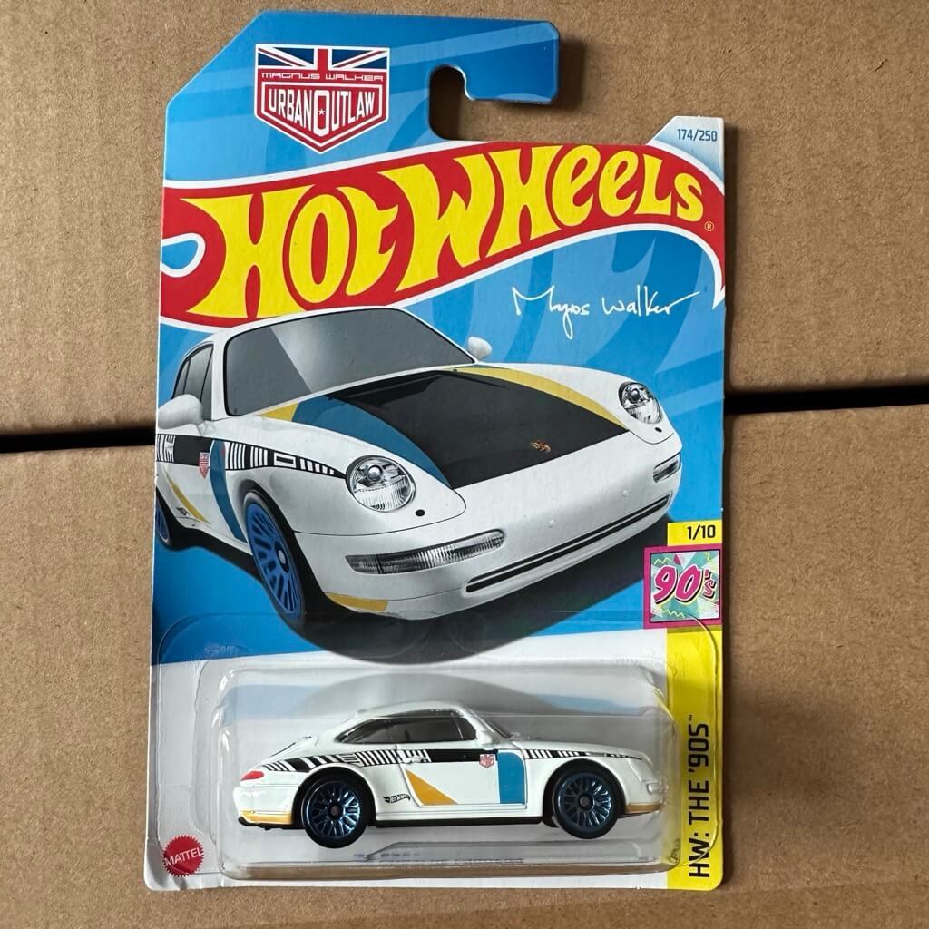 Hot Wheels Porsche Carrera 96 – HW The '90s 1/64 – Short Card Magnus Walker, Édition 2024