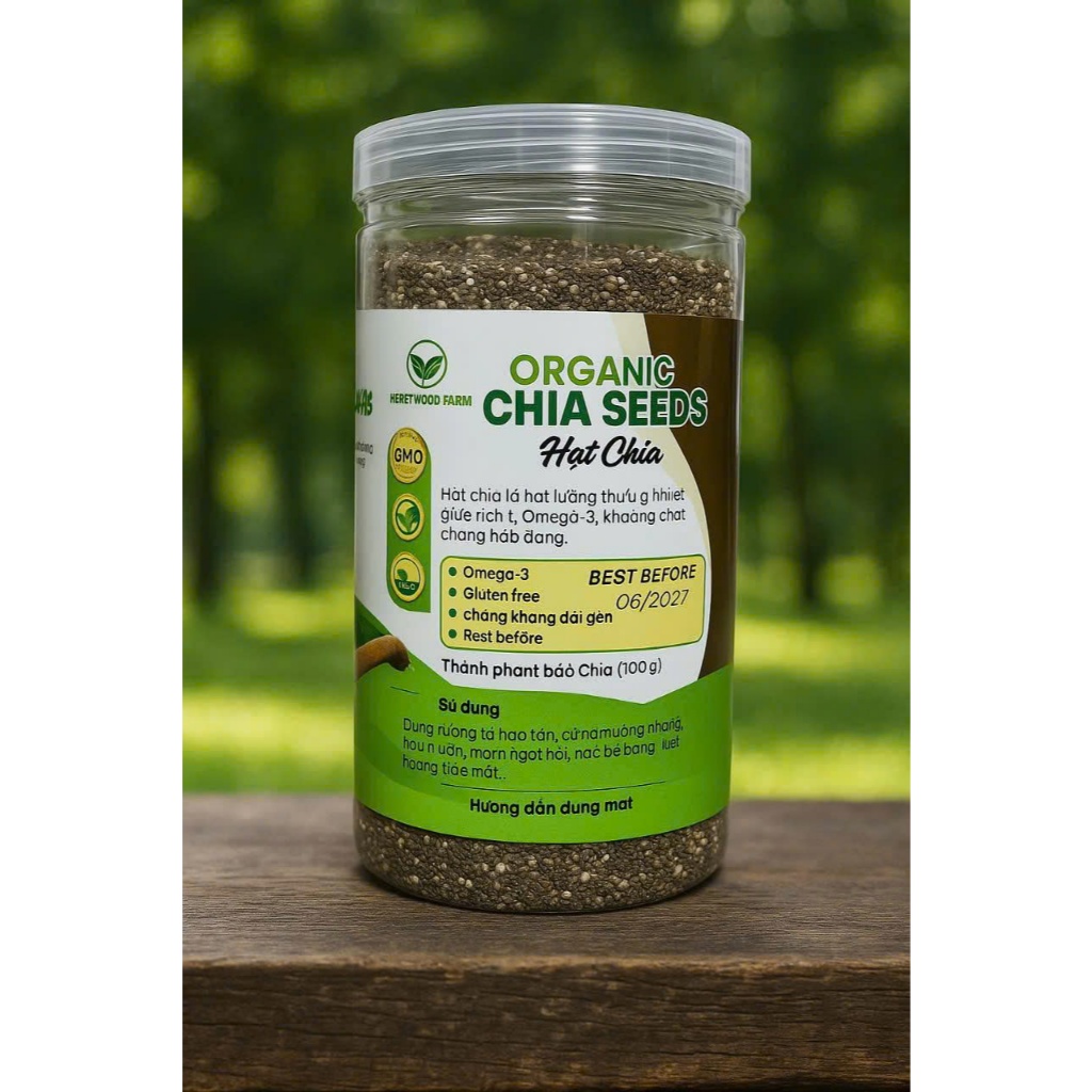 Hạt Chia Đen 500g Cao Cấp