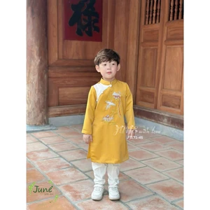 Áo Dài Bé Trai, Bé Gái Hoạ Tiết June With Love J6688 J9048 J7171 J7796 C6019