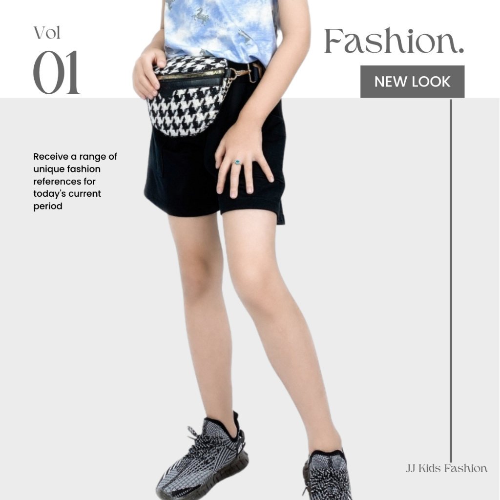 Quần short bé gái năng động thoải mái full size  | JJ Kids Fashion