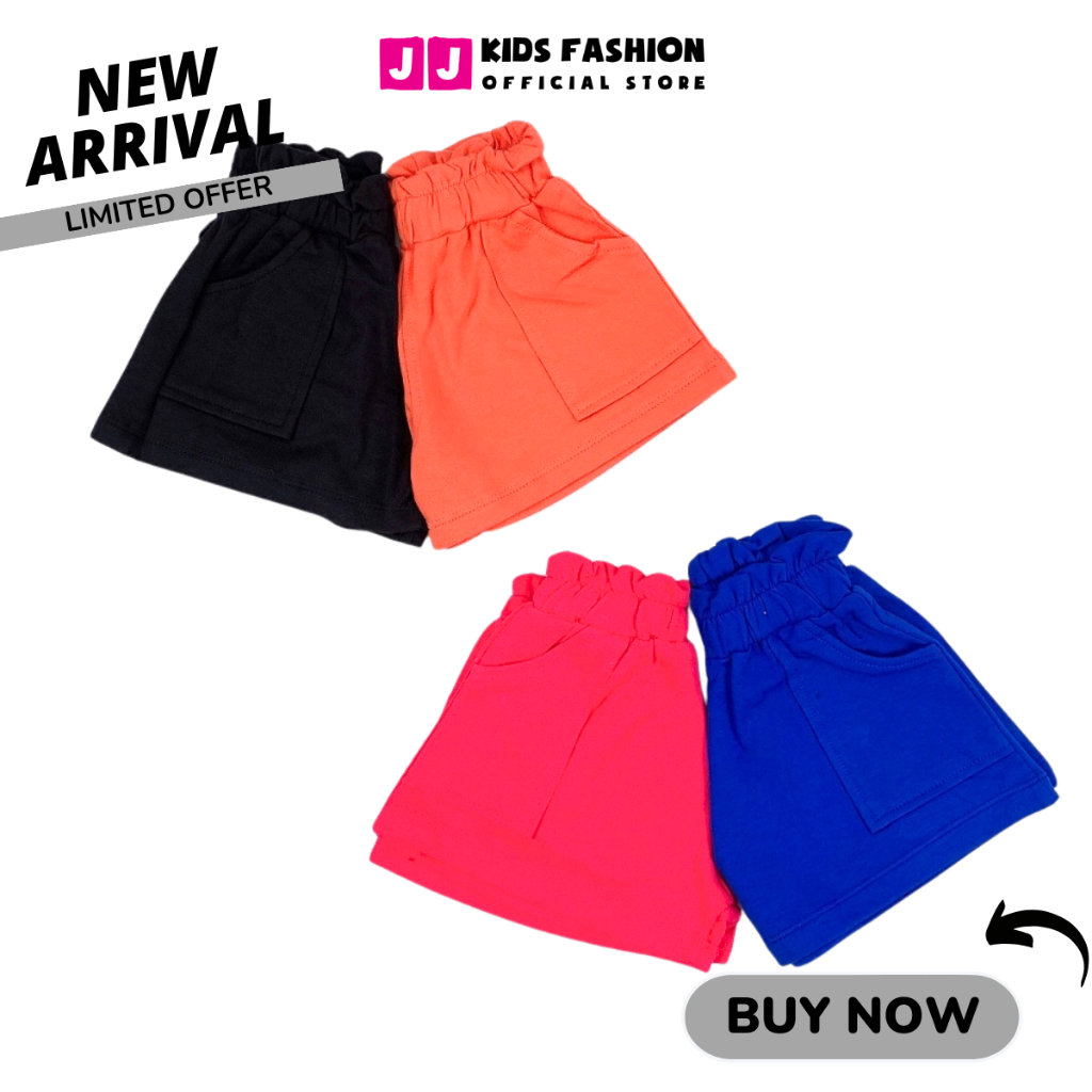 Quần short bé gái năng động thoải mái full size  | JJ Kids Fashion
