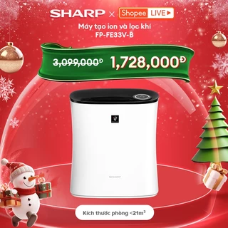 Máy lọc không khí và tạo ion Sharp FP-FE33V-B cho phòng 21m2 - Hàng chính hãng - Nhập Khẩu Thái Lan
