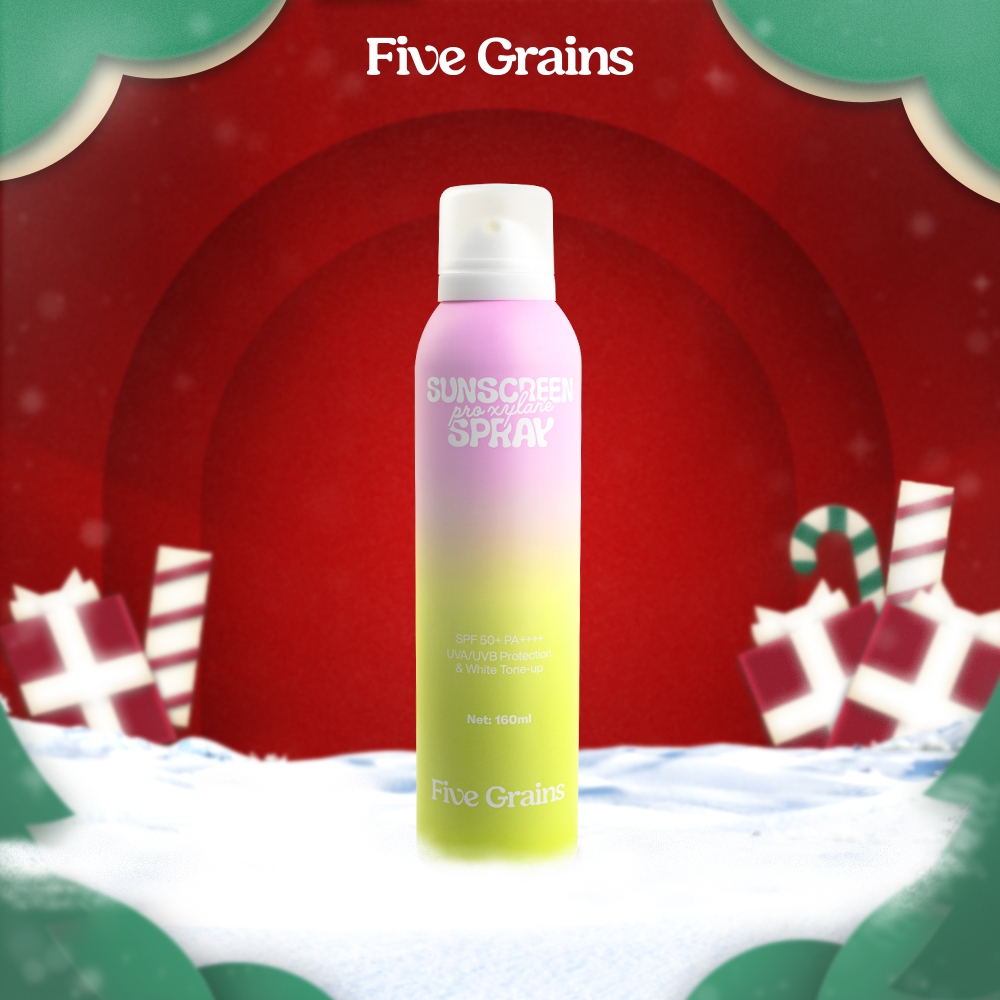 Xịt chống nắng Cao cấp Five Grains nâng tone Pro-Xylane 160ML
